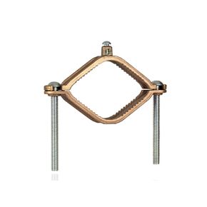 NSI G-4-S Bronze Ground Clamp, 2-1/2" - 4" Water Pipe Size, 10 sol - 2/0 str Ground Wire Range