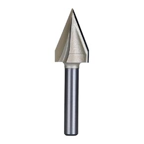 CNC V Groove Router bit 45 Degree 1/4 inch Shank 19/32 Cutting Diameter Carbide Tipped CNC Router bit Set for Woodworking Engraving Carving