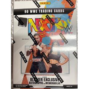 2022 Panini NXT WWE Blaster Box Factory Sealed 90 Cards Per Box 6 Packs Per Box 15 Cards Per Pack New in The Box