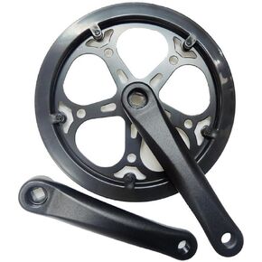Bike Crankset 52T Single Speed Crankset Bike Parts Mountain Bike Single Speed Round Chainring and Crank(48T), FF1AIX43D8UWV6RCIQN6P4X0Q