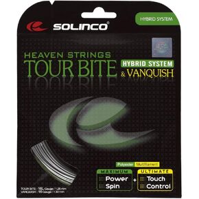 Tour Bite 16L/ Vanquish 16g Hybrid Tennis String