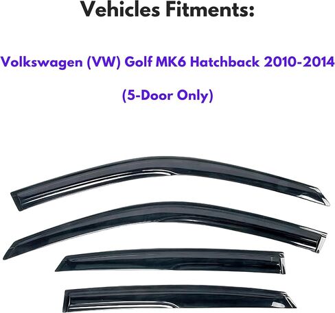 KPY Window Visor Compatible with Toyota Corolla 2009-2013, 4PC Rain Guard Side Window Vent Deflectors Tape-On Mugen Style, 2009 2010 2011 2012 2013 in Saudi Arabia