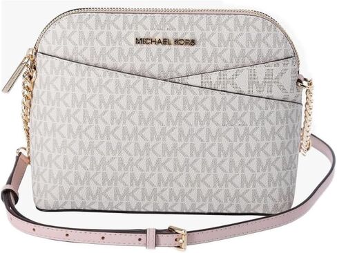 Michael Michael Kors Jet Set Travel Medium Dome Crossbody Leather Handbag Brown in Saudi Arabia