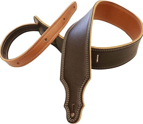 2.5" 3-PLY Soft Leather Reversible Strap Guitar Strap in Saudi Arabia