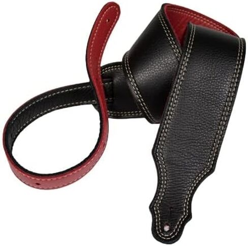 2.5" 3-PLY Soft Leather Reversible Strap Guitar Strap in Saudi Arabia