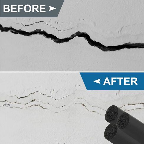PATIKIL 32.8Ft Backer Rod 1/8 Inch EPDM Rubber Caulk Saver Concrete Expansion Joint Concrete Expansion Filler Weather Strip Seal for Gaps and Joints, White in Saudi Arabia