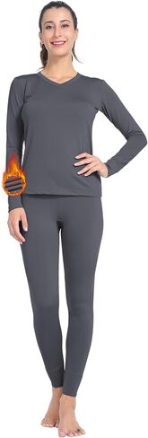 Subuteay Thermal Underwear for Women Long Johns Set Fleece Lined Base Layer Pajama in Saudi Arabia