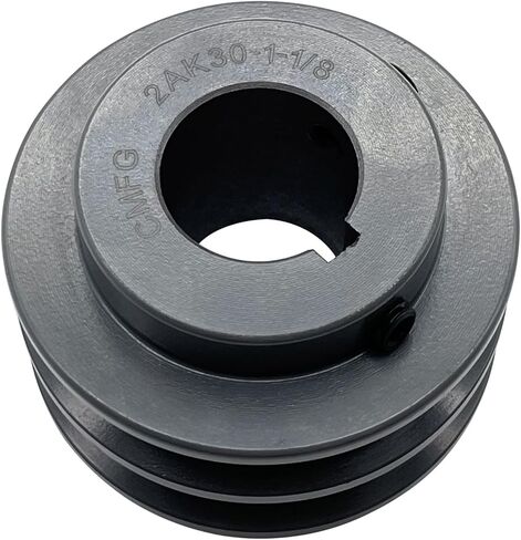 2AK30-1-1/8، 2AK30118 بكرة الحزام، 3.05 بوصة OD، 1 1/8 بوصة، مادة حديد الزهر، بكرات ميكانيكية ذات أخدود مزدوج AK للأحزمة "4L" أو "A" أو "3L" in Kuwait