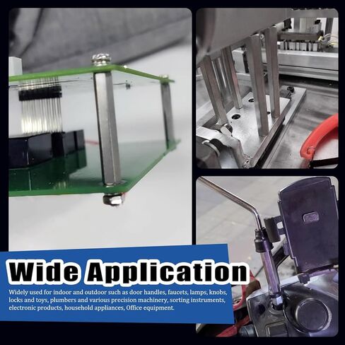 Glarks 256pcs M3 Carbon Steel & Nylon & Brass Standoff Set Hex Mount Spacer Motherboard Spacer Male-Female Spacer Standoff with Pan Head Screw Nylon Screw Nut and Hex Nut for PCB, Quadcopter Drone in Kuwait