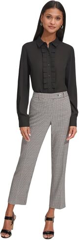 KARL LAGERFELD Women's Sleeveless Collared Button Front Blouse in Saudi Arabia