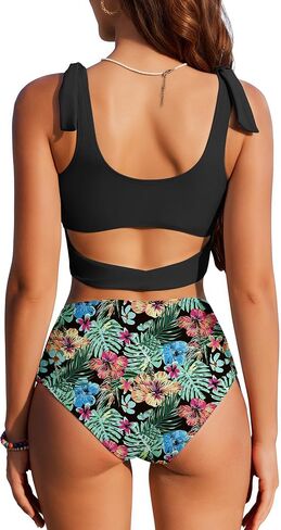Ai'Mage Womens High Pherced Bikini مجموعات سكوب رقبتين من قطعتين للسبعات الرياضية بدلات الاستحمام الرياضية ملابس السباحة 2025 in Kuwait