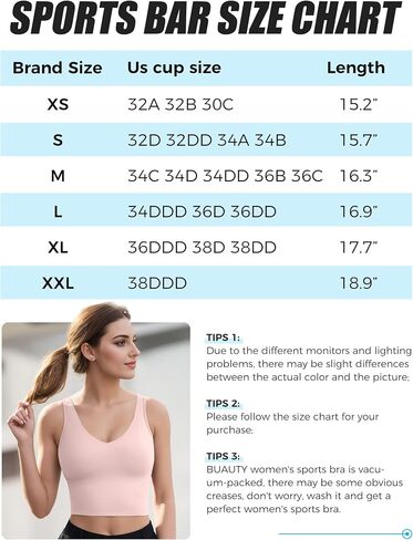 Sports Bras for Women Longline Wirefree Padded High Support, Workout Tank Athletic Crop Tops Built in Bra for Women Large Bust, Push up Crop Running Yoga Women's Sports Bra High Impact Black M in Saudi Arabia