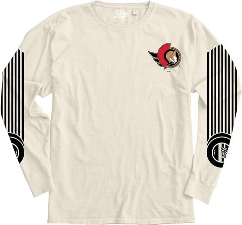 Blue 84 NHL مرخص رسميًا T-Shirt Ringspun Ivory Sleveshot in Kuwait