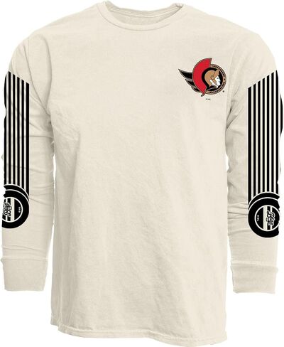 Blue 84 NHL مرخص رسميًا T-Shirt Ringspun Ivory Sleveshot in Kuwait
