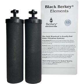 Berkey Authentic Black Berkey Elements BB9-2 Filters for Berkey Water Systems (Set of 2)