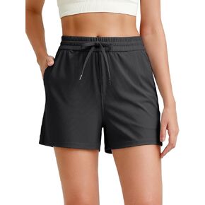 G4Free Ribbed Shorts for Women Trendy High Waisted Casual Summer Shorts Running Athletic Shorts