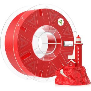 Creality Hyper PLA RFID Filament, 1KG 3D Printer Filament 1.75mm with RFID Tags for CFS-Creality Filament System Auto Identification, 30-600mm/s High-Speed Printing Filament(Red)