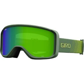 Giro Sagen Ski Goggles - Snowboard Goggles for Men, Women and Youth - Hedge Green Streaker Strap with Loden Green/Yellow Lenses