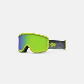 Giro Chico 2.0 Toddler Ski Goggles - Snowboard Goggles for Kids, Boys & Girls 2-4 - Ano Lime Linticular Strap w/Loden Green Lens