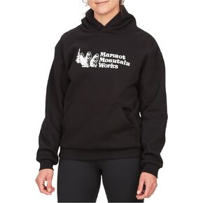 MARMOT Women's Marmot for Life Hoody - Hooded Sweatshirt with Screen Printed Graphic, Double-Layer Hood and Kangaroo Pocket