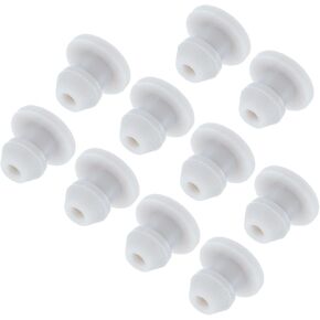 MECCANIXITY Silicone Snap in Locking Hole Plugs,Rubber Panel Seal Cover Flush Type Panel Round for Kitchen Rubber Bulkheads Waterproof Sealing Plugs 8mm/0.3 Inch Diameter Grey,Pack of 10