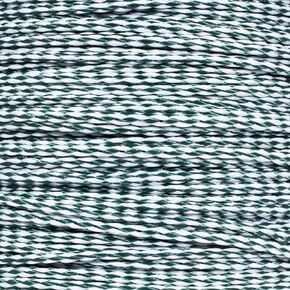 Rope & Cord-Hollow Braid Polypropylene All-Gufforming Rope-Hunter Green/White | القطر: 1/4 "| 1000 قدم (التخزين المؤقت)