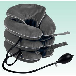 Neck Stretcher, Neck Traction Device, Cervical Traction Device, Cervical Neck Traction Device for Neck Pain Relief, Neck Traction Pillow for Neck Decompression Neck Tension Relief (Gray)