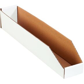 Ship Now Supply Storage Bin Boxes Medium, 4'L x 24'W x 4.5'H 50-Pack | Corrugated Cardboard Bin Box for Packing, Moving and Storage