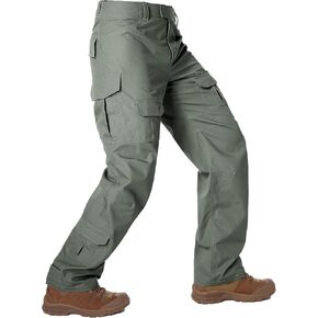 Men's Hiking Pants Water Resistant Tactical Pants Breathable Ripstop Work Cargo Pants with 10 Pockets