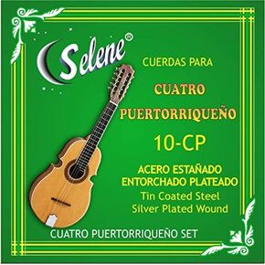 Cuatro Puertorriqueño Strings Selene Model 10-CP (Full Set) Cuerdas para Cuatro Puerto Rico (Set Completo de 10 Cuerdas)