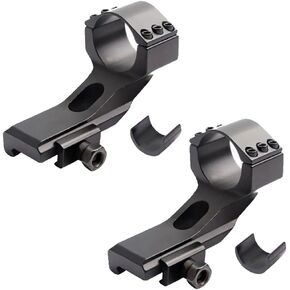 Gotical 25.4mm 30mm Offset Scope Mount 20mm Picatinny Weaver Rail Flashlight Side Ring