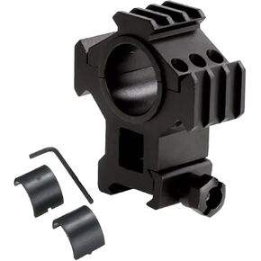 360 TACTICAL Triple Rail Weaver Picatinny Scope Mount Scope Ring Flashlight Mount