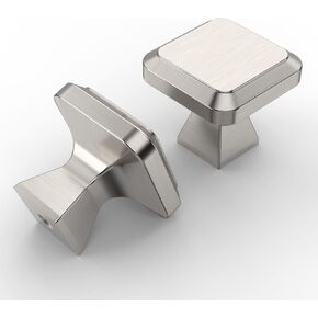 Asidrama 10 Pack Brushed Satin Nickel Kitchen Cabinet Knobs Dresser Knobs Drawer Knobs Cabinet Hardware Zinc Knobs for Dresser Drawers