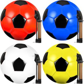 4 عبوات من كرات كرة القدم لعيد الميلاد مقاس 5، كرة قدم مفرغة مع إبر مضخة، هدية جماعية لكرة القدم الكلاسيكية للأطفال والمراهقين والبالغين من المؤسسات الخيرية المسيحية، لوازم تدريب كرة القدم in Kuwait