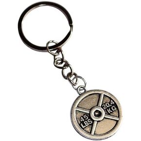 Weightlifting Plate Keychain (45 lbs)