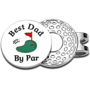 Trikalika Dad Gifts from Daughter for Dad from Daughter Son Golf Marker Christmas for Dad Best Dad by Par Golf Accessories for Men Husband Golf Lovers Birthday Gifts for Dad