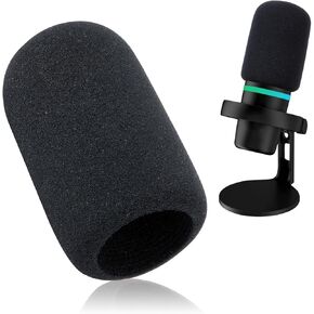 YOUSHARES Foam Windscreen Compatible with HyperX Duo Cast Microphone - Pop Filter Foam Cover for HyperX DuoCast Condenser Gaming Microphone to Blocks Out Plosives