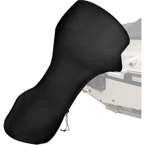 Boat Motor Covers 175-225HP, Full Outboard Motor Cover, 600D Heavy Duty Black Outboard Boat Motor Cover (175-225HP)