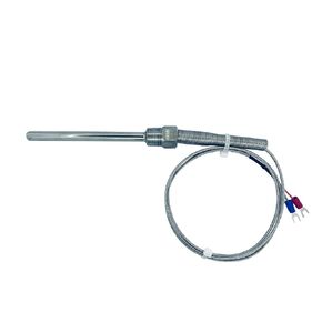 Waterproof Thermocouple K Type Stainless Steel Probe Temperature Sensors with 3/8" NPT Threads and 6.6 Feet Lead Cable for All Applications