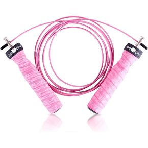 Adjustable Non-slip Skipping Rope for Men Women & Kids | Jump Rope for Home & Gym workout | Durable Skipping Rope with sweat-absorbing handles for Exercise, Game & Outdoor Activities