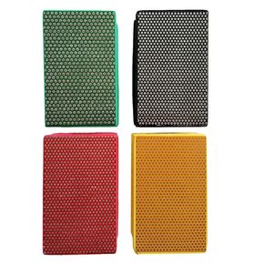 Diamond Hand Polishing Pads for Sanding Ceramics Glass Tile Concrete Stone Marble Granite, 60#, 100#,200#,400#Grits (4Pack)