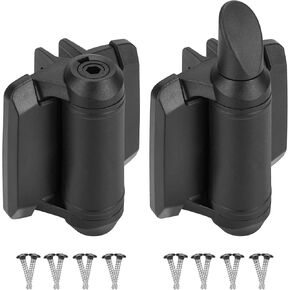 Self Closing Heavy Duty Gate Hinges, Adjustable Spring Tension, Enhanced Safety Cap, Durable and Weather-Resistant, Gate Goor Hinges for Wooden Gate, Vinyl, Metal Gates