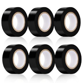 Electrical Tape Black,0.7in X 26.5ft,7mil Thick,6 Pack,Industrial Grade Electrical Tape,Multipurpose Electric Tape for Wrapping Wiring Harness,Electric Insulating
