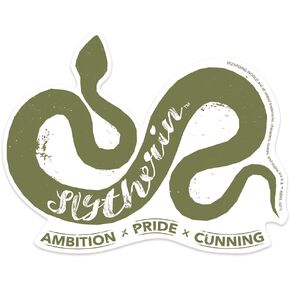 Paper House Productions Harry Potter Slytherin Vinyl Sticker for Laptop and Waterbottle, 6-Pack