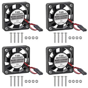 4pcs Fan for Raspberry Pi Cooling Fan Brushless CPU Cooling Fan Cooler Radiator Connector Separating One-to-Two Interface 3.3V 5V for Raspberry Pi4 Pi3 B+, Pi 3, Pi 2, Pi 1 B+ Pi Zero/Zero W