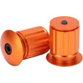 Handlebar End Plugs, Aluminum Handlebar Handle Grip Bar End Plugs Expanding Adjustable Locking Caps for Bike Accessories