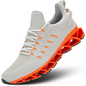 Mens Slip On Walking Shoes Blade Non Slip Tennis Running Shoes Lightweight Workout Breathable Mesh Fashion Sneakers
