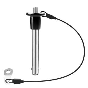 304 Stainless Steel Quick Release Pin 5/16 Inch Diameter Ball Locking Pin with Push Button Round Handle Lanyard Usable Length 1.61" (8mm x 41mm)