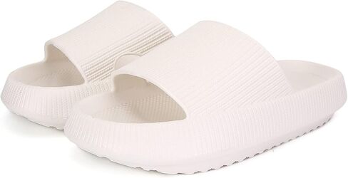 Cloud Slippers for Women and Men,Pillow Slippers Ultra-Soft Non Slip Quick Drying Bathroom Shower Slippers,House Indoor Sandals Extremely Comfy Cushioned Thick Sole in Saudi Arabia