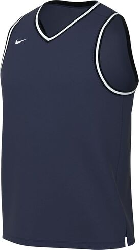 Nike DNA Men's Dri-FIT Basketball Jersey (Midnight Navy/White, FQ3707-410) in Saudi Arabia